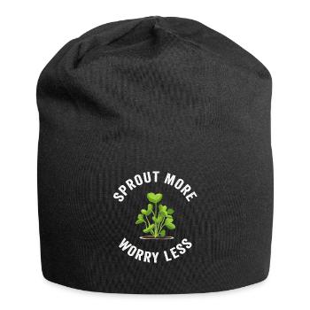 Urban Gardener Men Women Microgreens - Jersey Beanie - black - Front