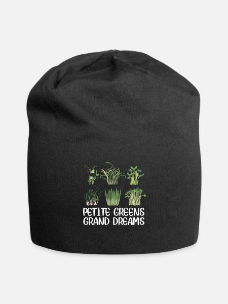 Urban Gardener Männer Frauen Microgreens - Jersey-Beanie - Schwarz