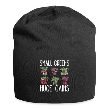 Urban Gardener Männer Frauen Microgreens - Jersey-Beanie - Schwarz - Vorne