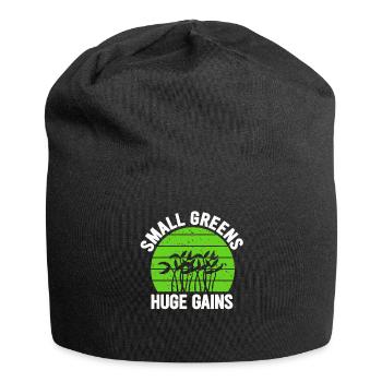 Urban Gardener Männer Frauen Microgreens - Jersey-Beanie - Schwarz - Vorne