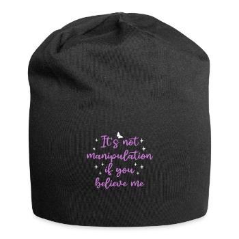 Not Manipulation If You Believe - Jersey Beanie - black - Front