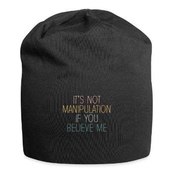 Not Manipulation If You Believe - Jersey Beanie - black - Front