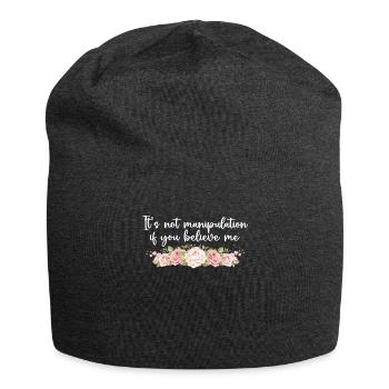 Not Manipulation If You Believe - Jersey Beanie - charcoal grey - Front