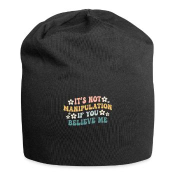 Not Manipulation If You Believe - Jersey Beanie - black - Front