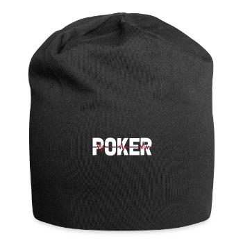 Poker Ekg Heartbeat - Jersey-Beanie - Schwarz - Vorne