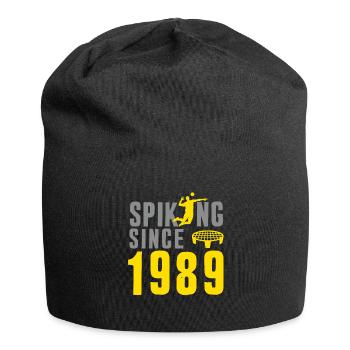 Spiking Since 1989 Spikeball Roundnet - Jersey Beanie - black - Front