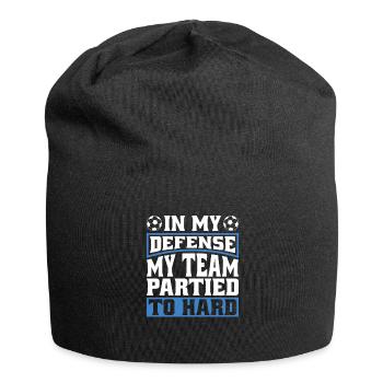 Soccer Coach In My Defense - Jersey Beanie - black - Front