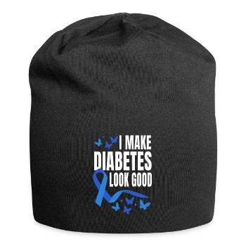 I make diabetes look good - Jersey Beanie - black - Front