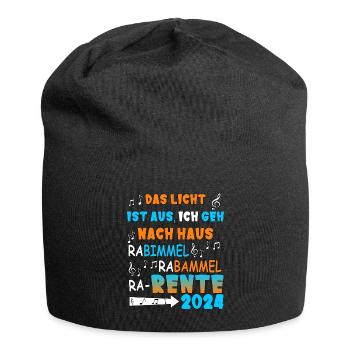 Rente 2024 - Kinderlied St. Martin - Jersey-Beanie - Schwarz - Vorne
