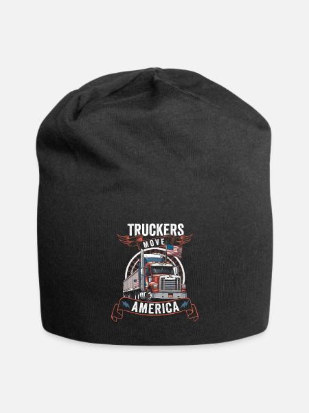 Truckers Move America Powerfully - Jersey Beanie - black