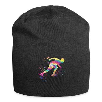 Speed skater Sportswoman Speed Skating - Jersey Beanie - charcoal grey - Front