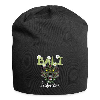 Bali - Indonesien - Jersey-Beanie - Schwarz - Vorne