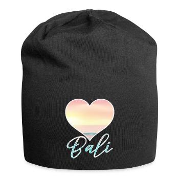 Bali - Indonesien - Jersey-Beanie - Schwarz - Vorne