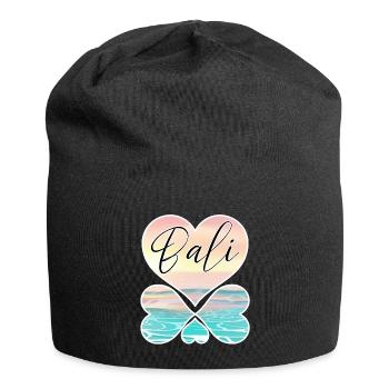 Bali - Indonesien - Jersey-Beanie - Schwarz - Vorne