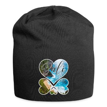 Bali - Indonesien - Jersey-Beanie - Schwarz - Vorne