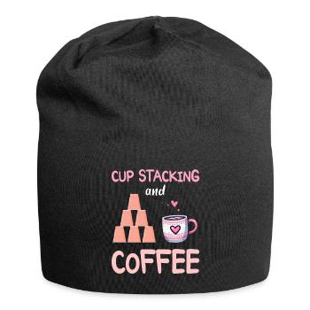 Stacker Sport Cup Stacking Und Kaffee - Jersey-Beanie - Schwarz - Vorne