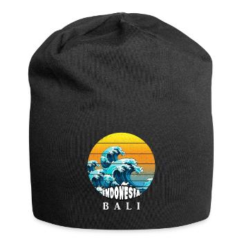 Bali - Indonesien - Jersey-Beanie - Schwarz - Vorne