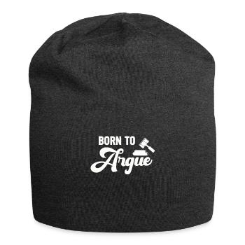 Geboren, um zu argumentieren, Richter, Anwalt, Anwalt - Jersey-Beanie - Anthrazit - Vorne