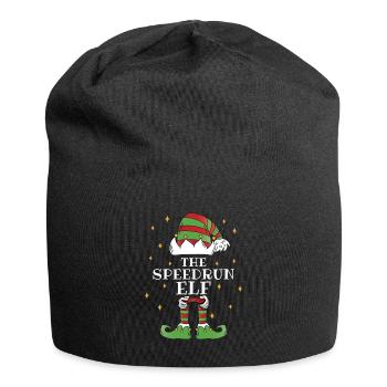 The Speedrun-Elf – Fast-paced through the season - Jersey Beanie - black - Front