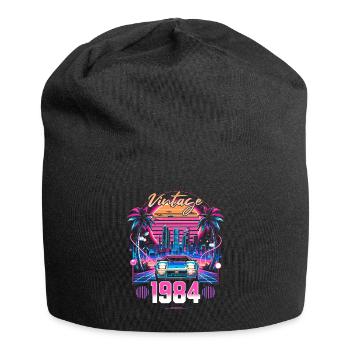 Synthwave Retro 40th Anniversary 1984 - Jersey Beanie - black - Front