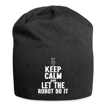 Calme Robot Ingénieur En Robotique - Bonnet en jersey - noir - Devant