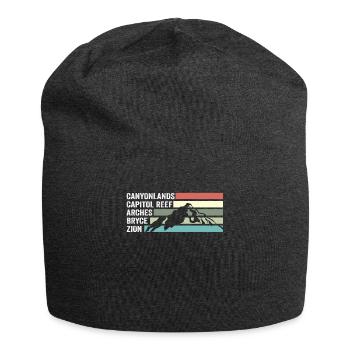 Explorez les montagnes des parcs nationaux de l'Utah - Bonnet en jersey - charbon - Devant