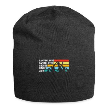 Explorez les montagnes des parcs nationaux de l’Utah - Bonnet en jersey - charbon - Devant