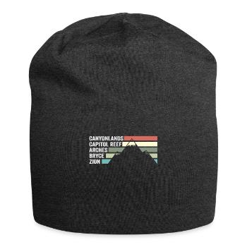 Explorez les montagnes des parcs nationaux de l’Utah - Bonnet en jersey - charbon - Devant