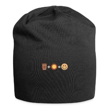 Kaffee Cafe - Jersey-Beanie - Schwarz - Vorne