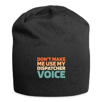 Notruf Leitstelle Einsatzzentrale - Jersey-Beanie - Schwarz - Vorne