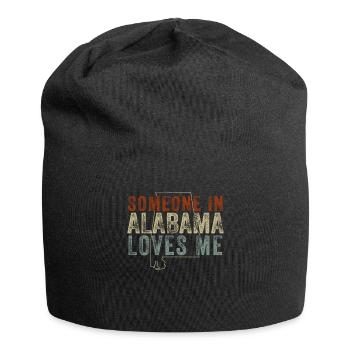 Someone In Alabama Loves Me - Jersey Beanie - black - Front