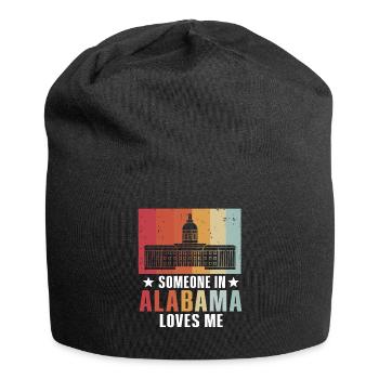 Someone In Alabama Loves Me - Jersey Beanie - black - Front