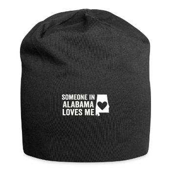 Someone In Alabama Loves Me - Jersey Beanie - black - Front