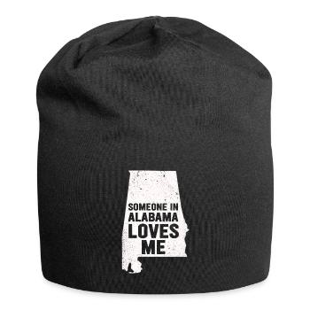 Quelqu’un en Alabama m’aime - Bonnet en jersey - noir - Devant