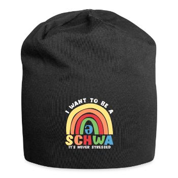 I Want To Be A Schwa Its Never Stressed - Jersey Beanie - black - Front