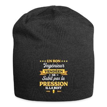Ingénieur Vendéen Humour Génie - Bonnet en jersey - charbon - Devant