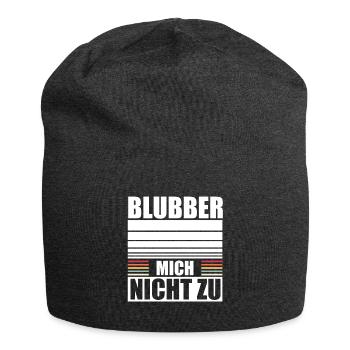 Blubber Mich Nicht Zu Kein Interesse Misanthrop - Jersey-Beanie - Anthrazit - Vorne