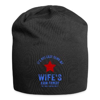 Ce n’est pas facile d’être le bonbon du bras de ma femme - Bonnet en jersey - noir - Devant