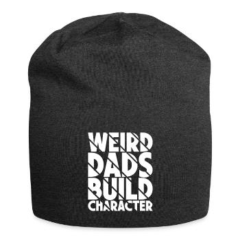 Weird Dads Make Up Character Funny Dad - Jersey Beanie - charcoal grey - Front