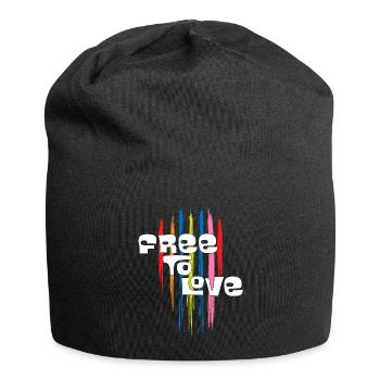Free To Love - Jersey Beanie - black - Front