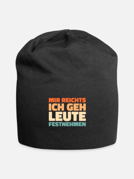 Polizist Polizei - Jersey-Beanie - Schwarz
