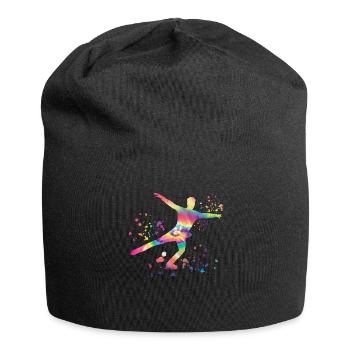Eiskunstläufer Schlittschuhlaufen Eiskunstlauf - Jersey-Beanie - Schwarz - Vorne