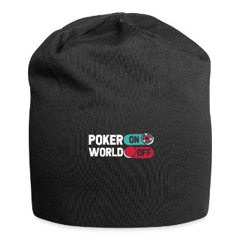 Poker Poker sur World Off - Bonnet en jersey - noir - Devant