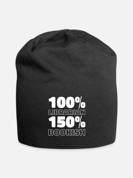 Bibliothekar - Jersey-Beanie - Schwarz