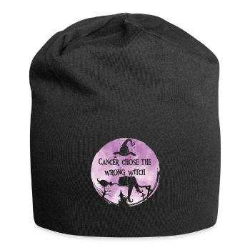 Cancer Sorcière Orchidée Cancer testiculaire - Bonnet en jersey - noir - Devant