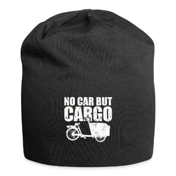 Not a car, but a cargo bike cargo bike - Jersey Beanie - black - Front