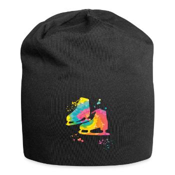 Eiskunstläufer Schlittschuhlaufen Eiskunstlauf - Jersey-Beanie - Schwarz - Vorne