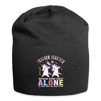 Les meilleurs amis des enseignants parce qu’ils deviennent fous - Bonnet en jersey - noir - Devant