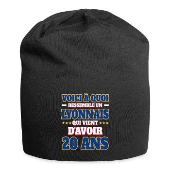 Supporter De Lyon Anniversaire 20 Ans - Bonnet en jersey - noir - Devant