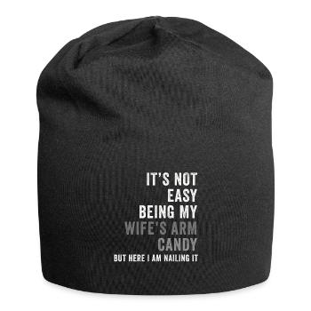 Ce n’est pas facile d’être le bonbon du bras de ma femme - Bonnet en jersey - noir - Devant